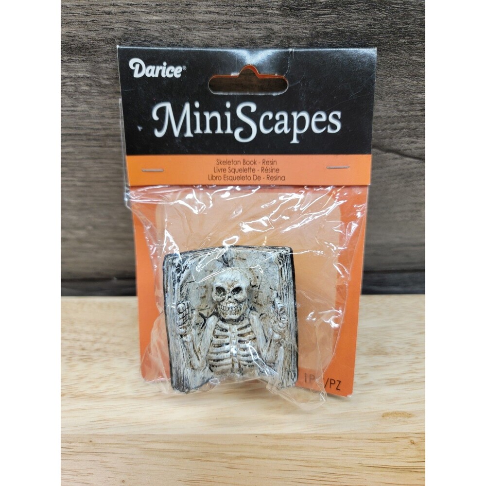 Darice Skeleton Book Decoration Mini